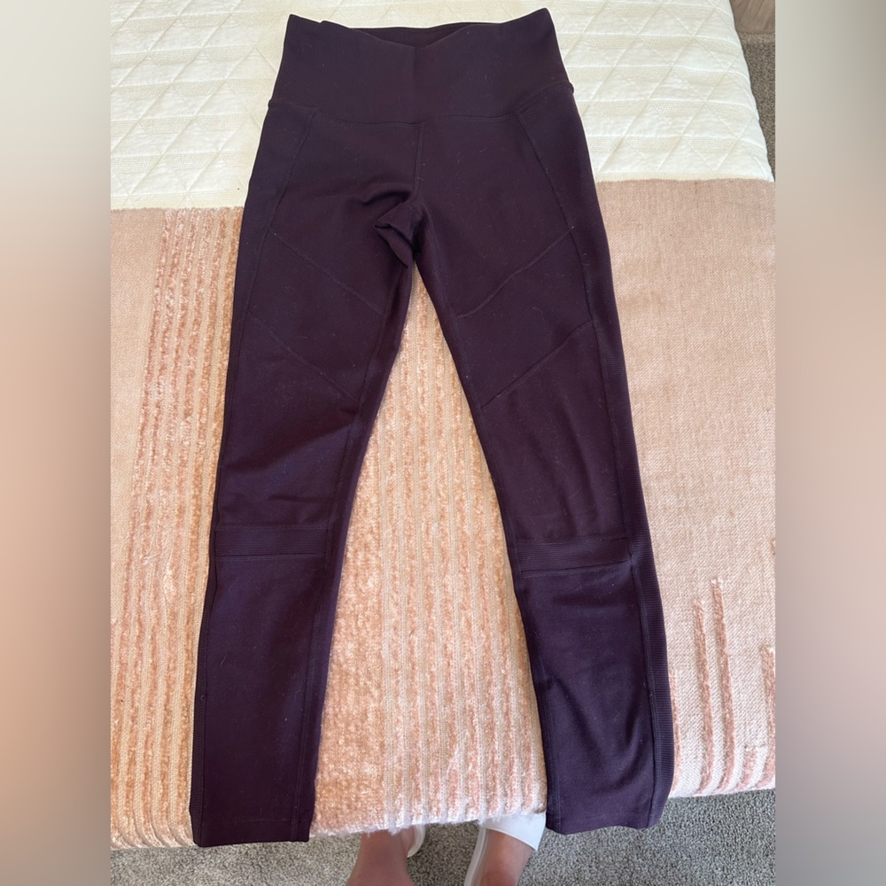 Zella - Moto Ribbed High Waist Ankle Legging